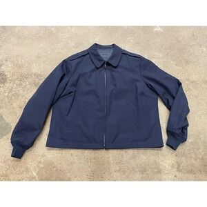 Vintage Target Sportswear Jacket Womens 18R Blue Military Service Zip Lined 90s